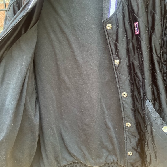 Vintage 90's Nike Court Quilted Jacket Snap Button - Picture 6 of 8